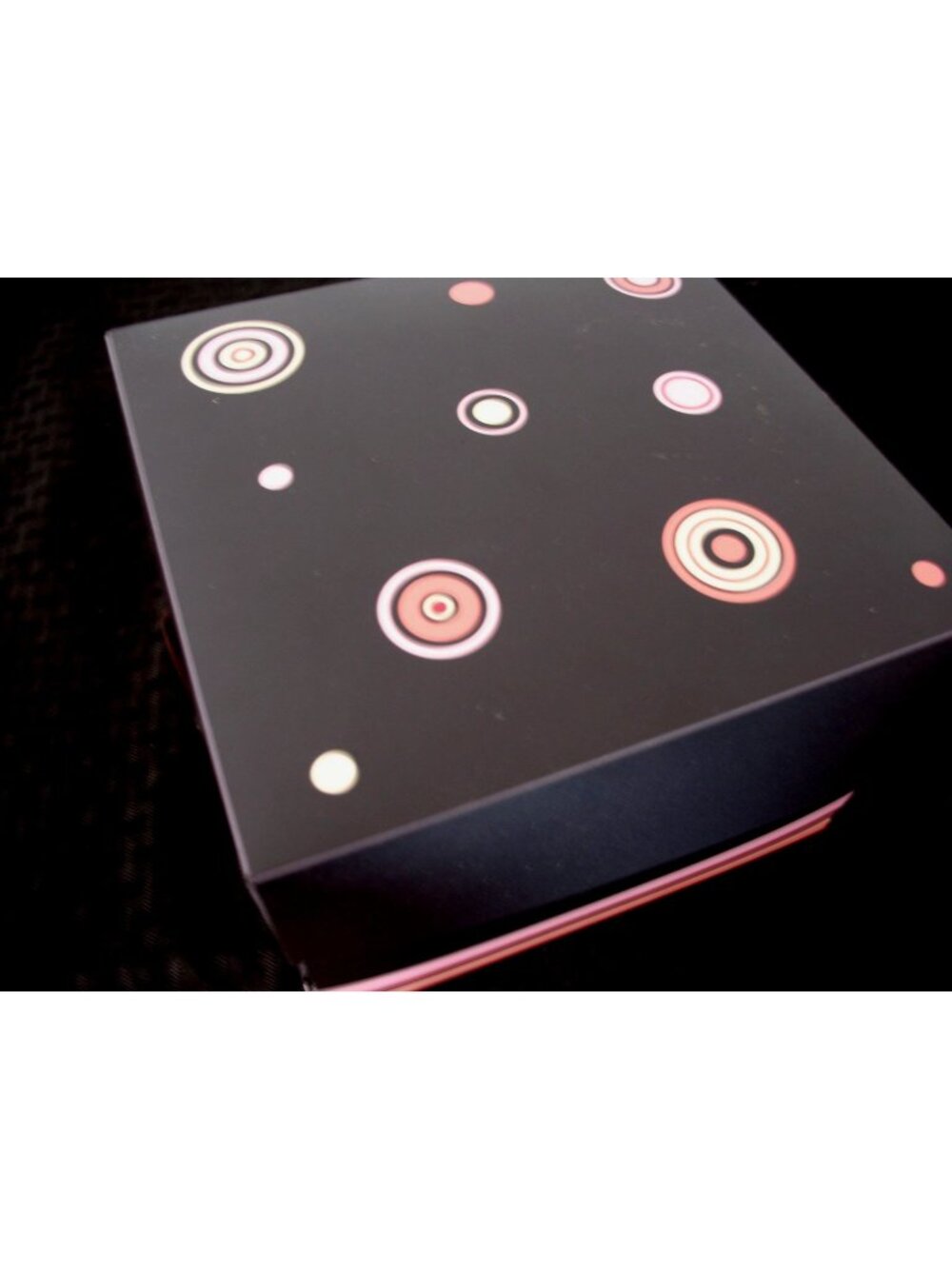 Creative Memories Power Sort Mini Box Brown/Pink with Design